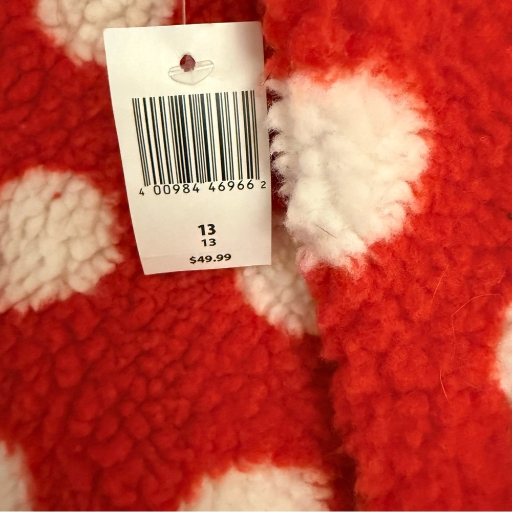 Disney Mickey Mouse Fleece Jacket Girls Youth Size 13 (Approx 12-14) NWT ❤️ - Picture 4 of 5